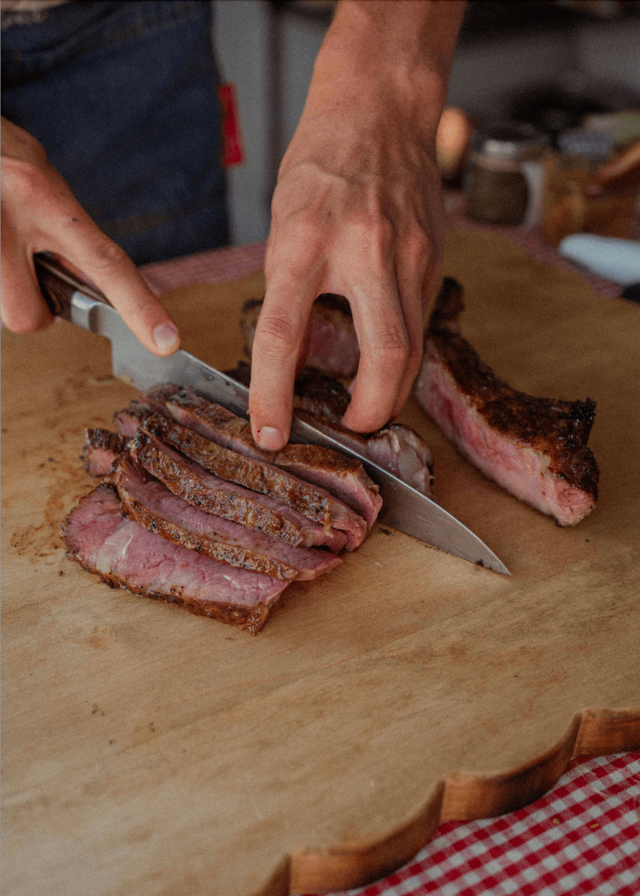 Tomahawk Steak with Wild Garlic French Salt - Ballerina Farm
