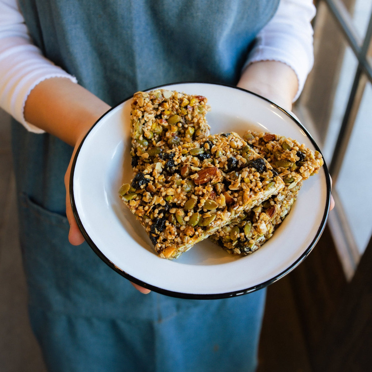 Pistachio & Tart Cherry Granola Bars - Ballerina Farm