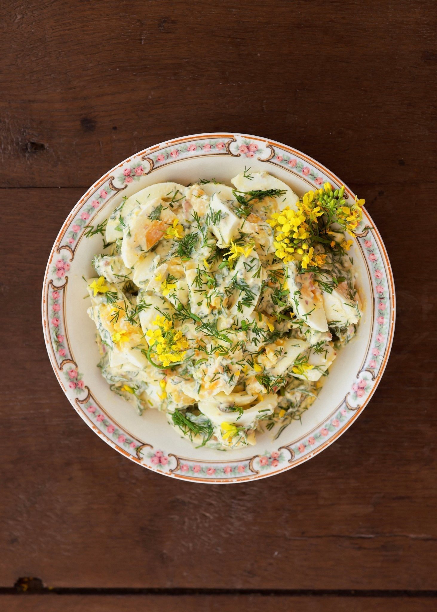 Herby Feta Egg Salad - Ballerina Farm