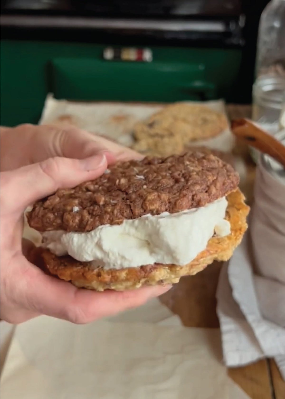 Sourdough Oatmeal Chocolate Chip Cookies - Ballerina Farm