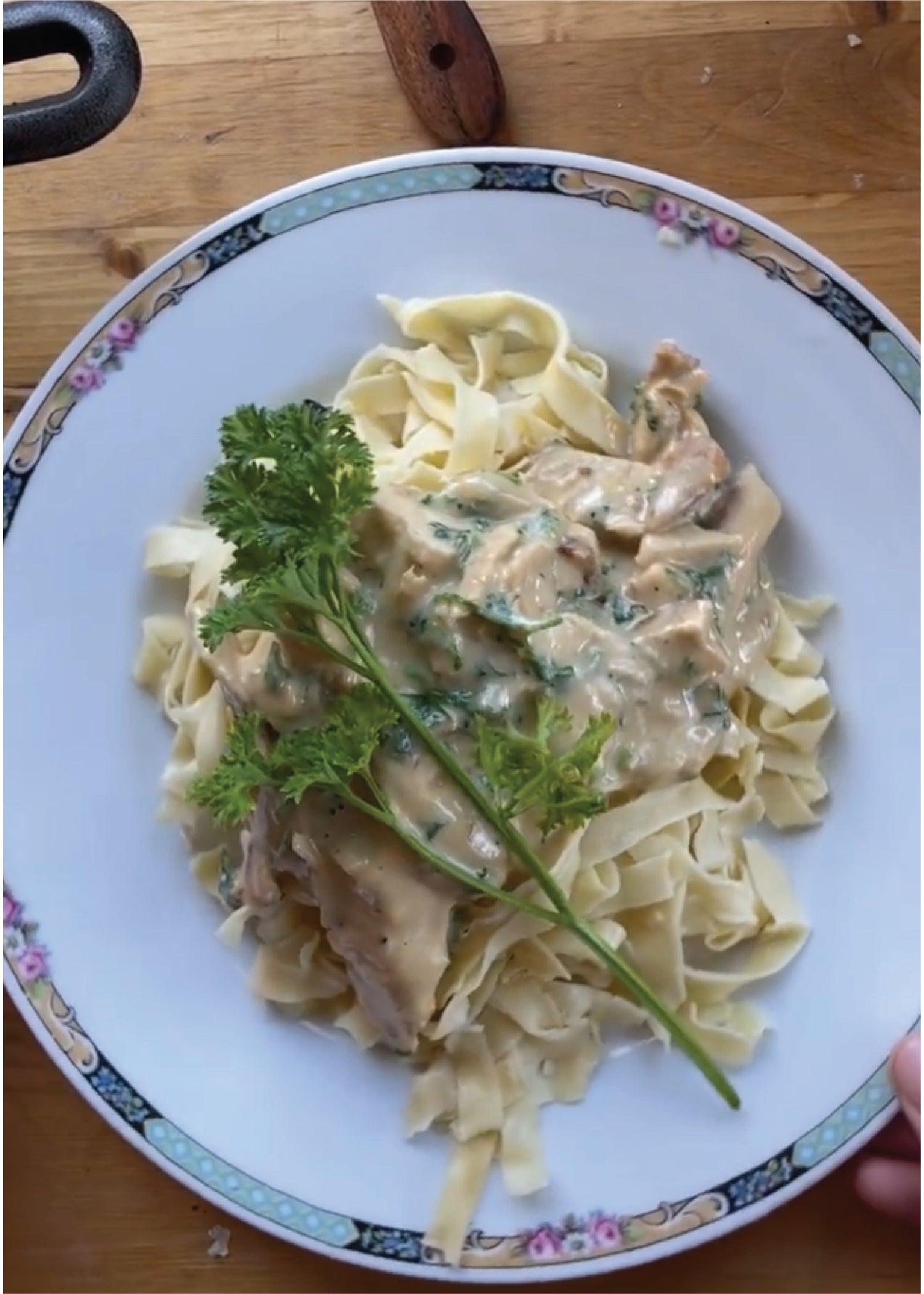 Chicken Alfredo with Homemade Noodles