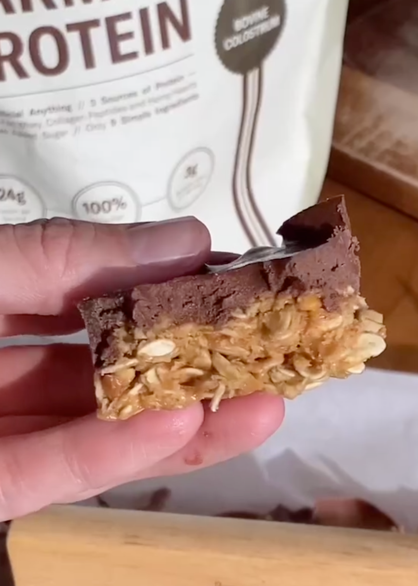 Chocolate Peanut Butter Protein Bars