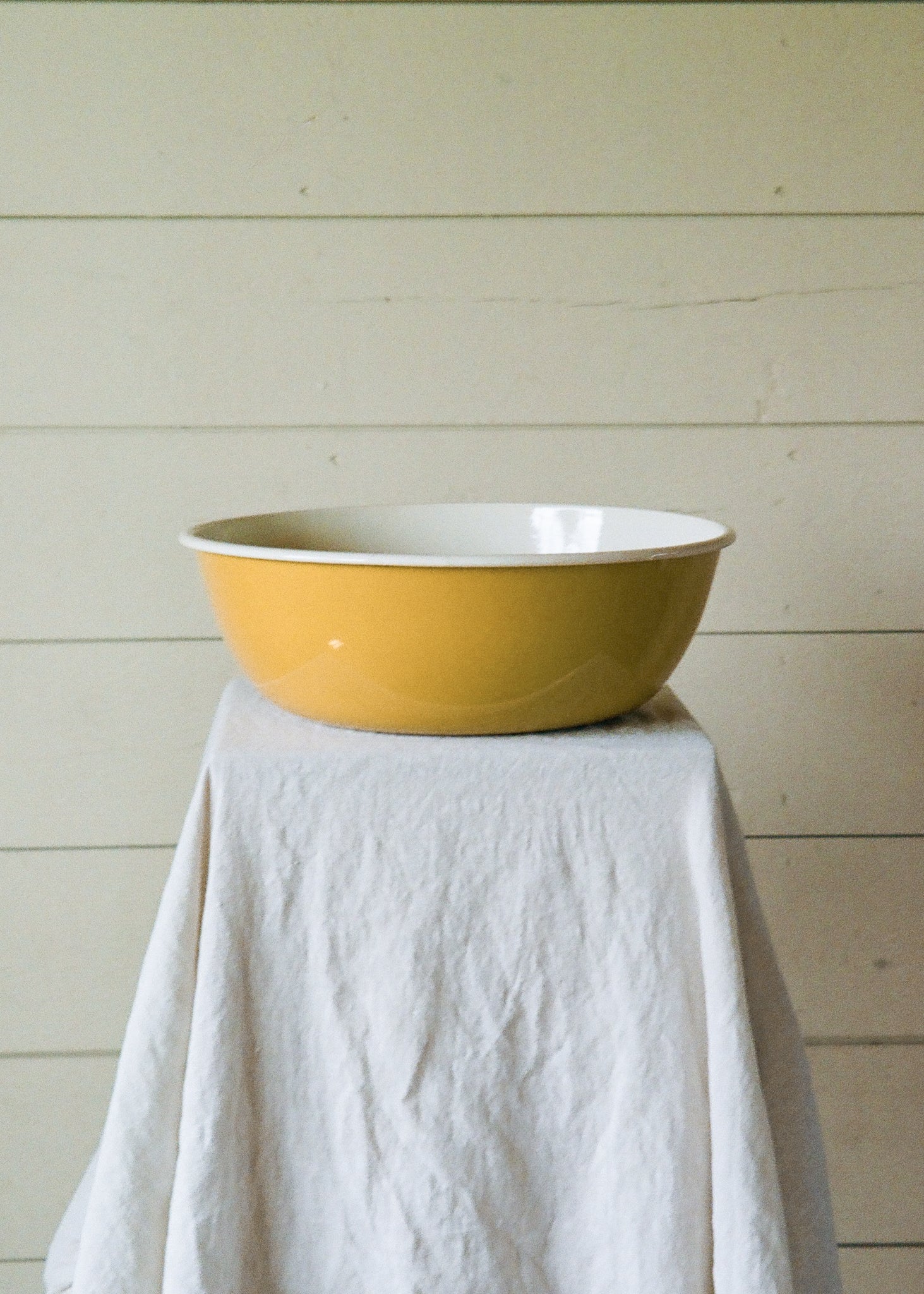 Enamel Sourdough Bowl-Yellow