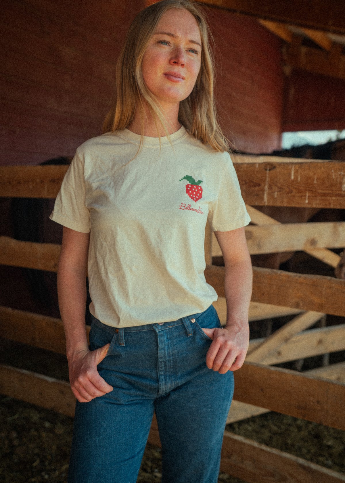Strawberry Crème Tee - Ballerina Farm