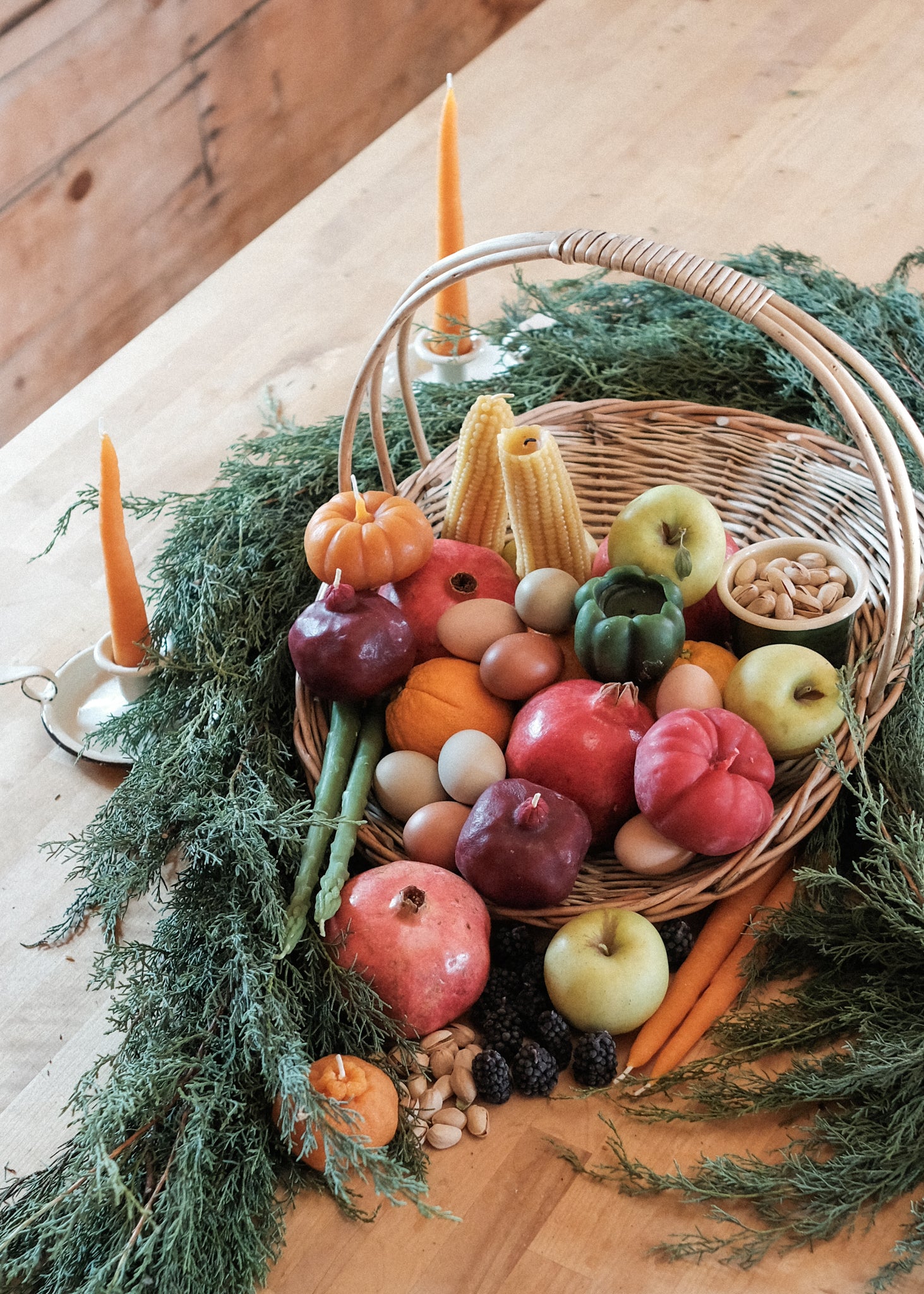 Fruit & Veggie Beeswax Candles