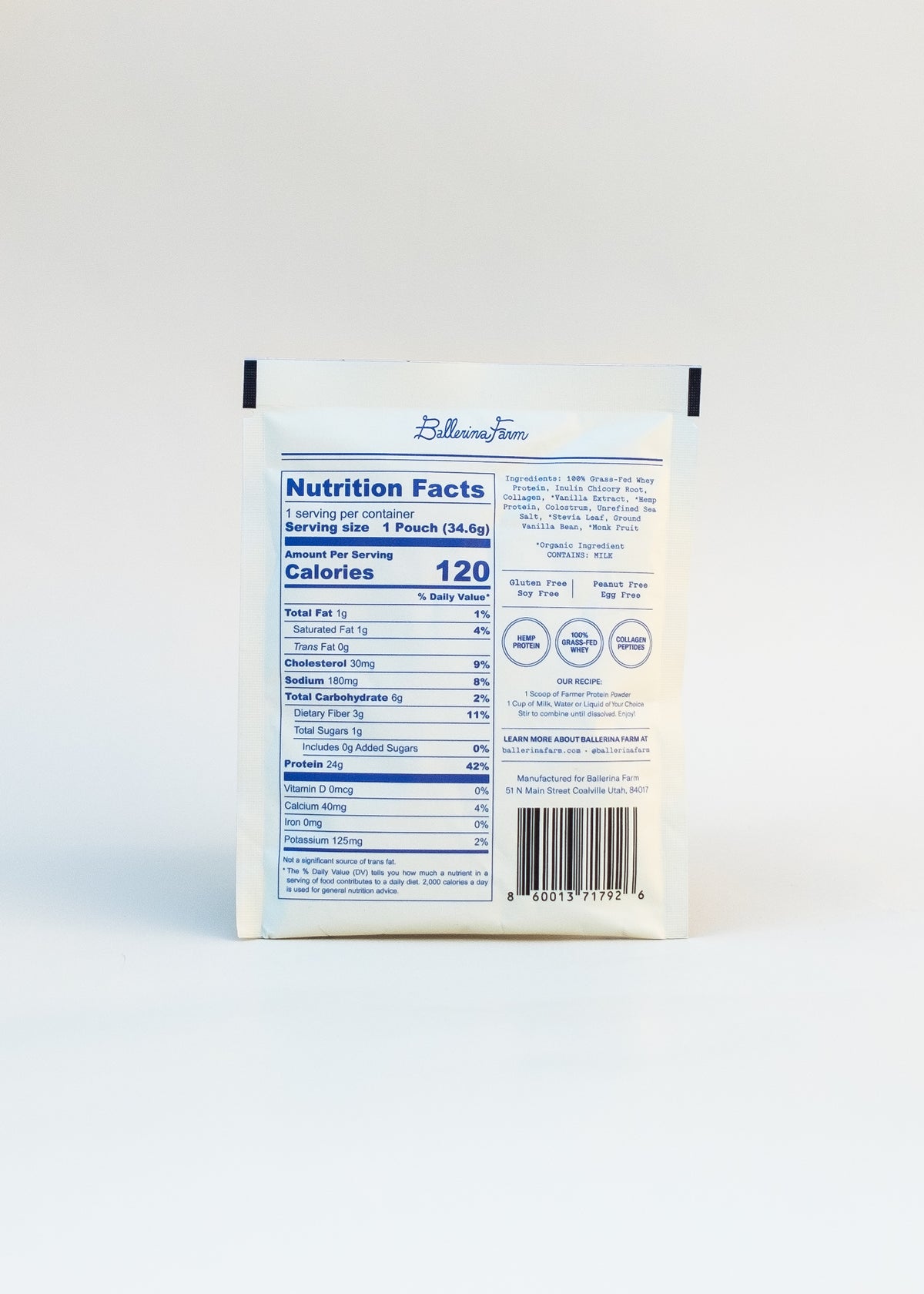 Single Serve Farmer Protein - Ballerina Farm