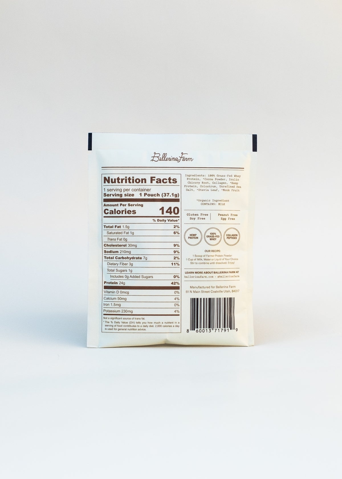 Single Serve Farmer Protein - Ballerina Farm