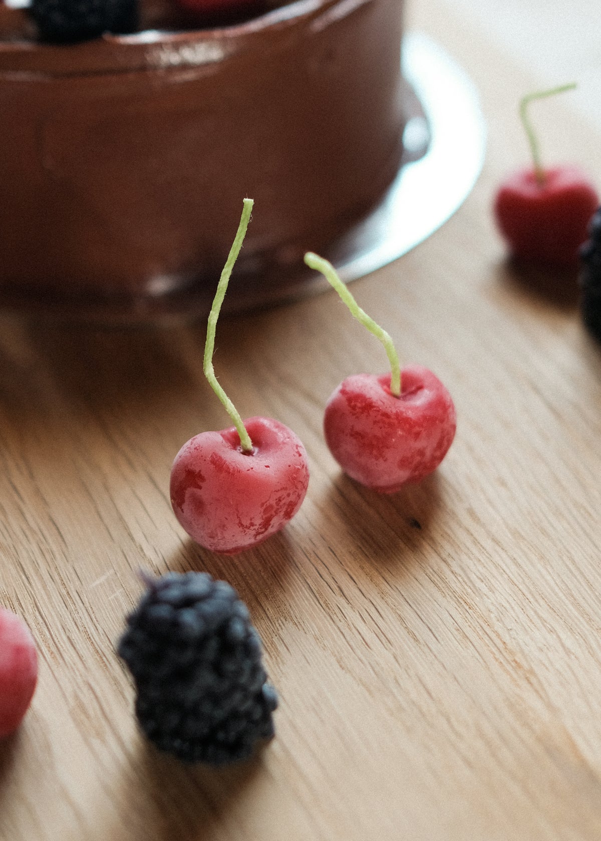 Cherry Birthday Beeswax Candles