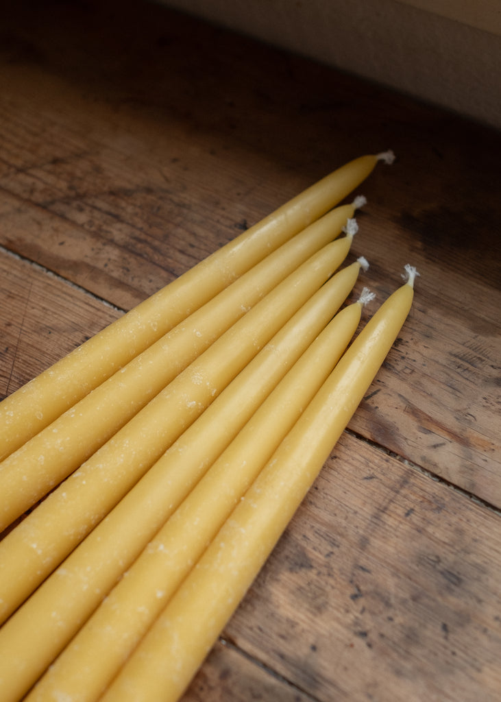 Beeswax Taper Candle - 6 Inch