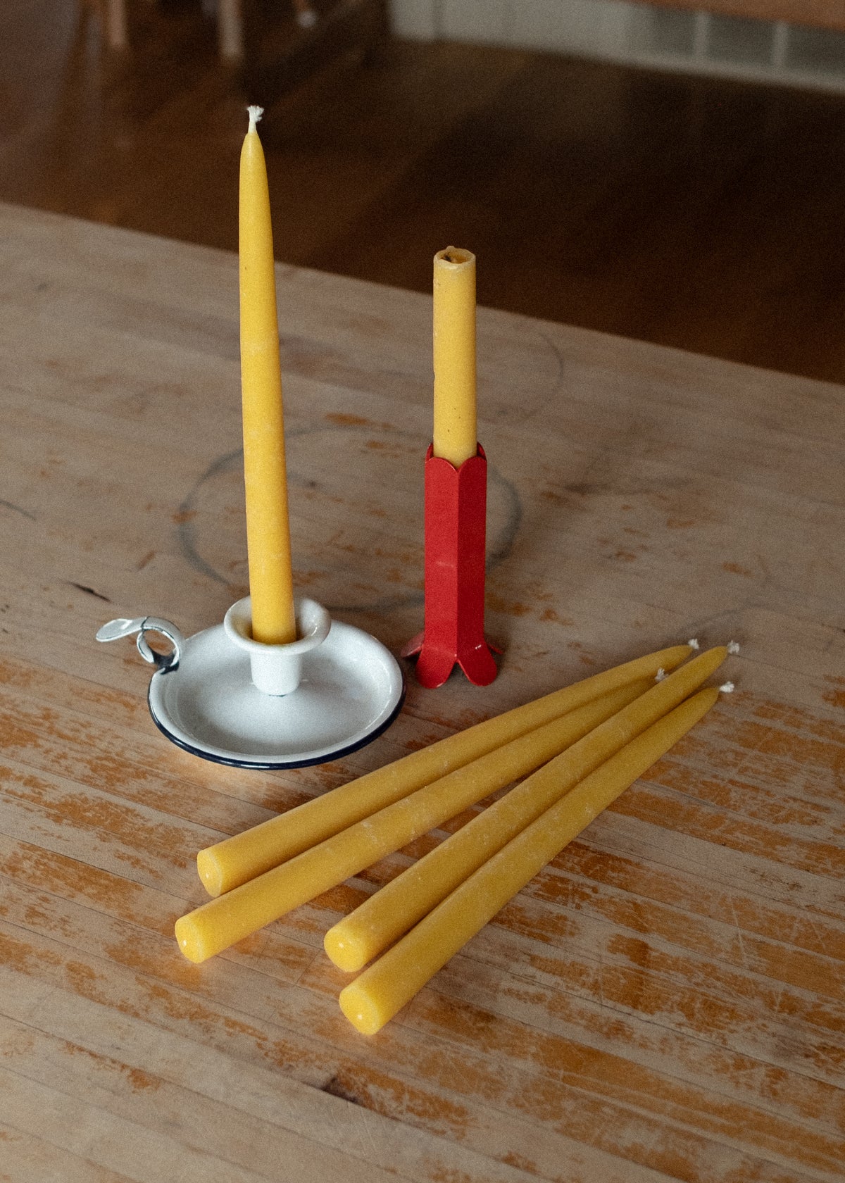 Beeswax Tapers, Set of 6