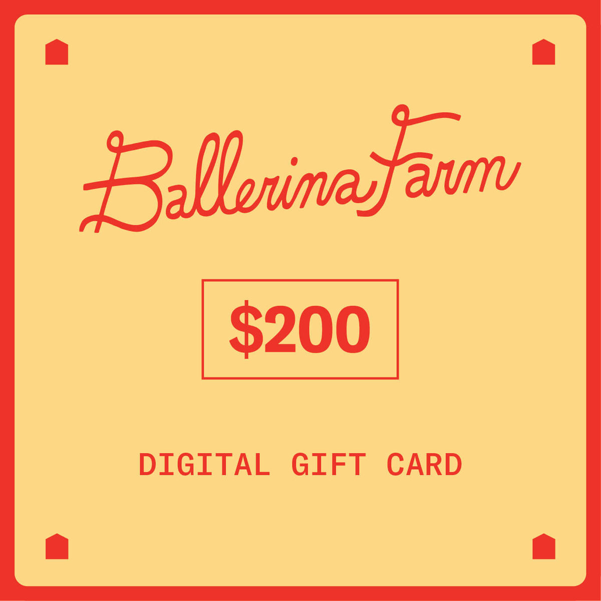 Gift card - Ballerina Farm