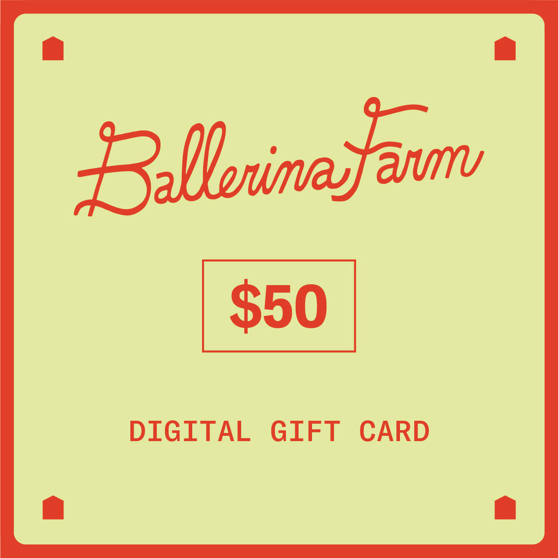 Gift card - Ballerina Farm