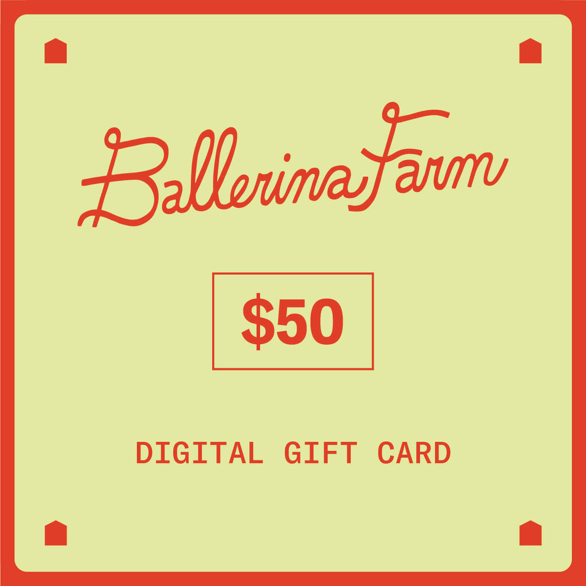 Gift card - Ballerina Farm