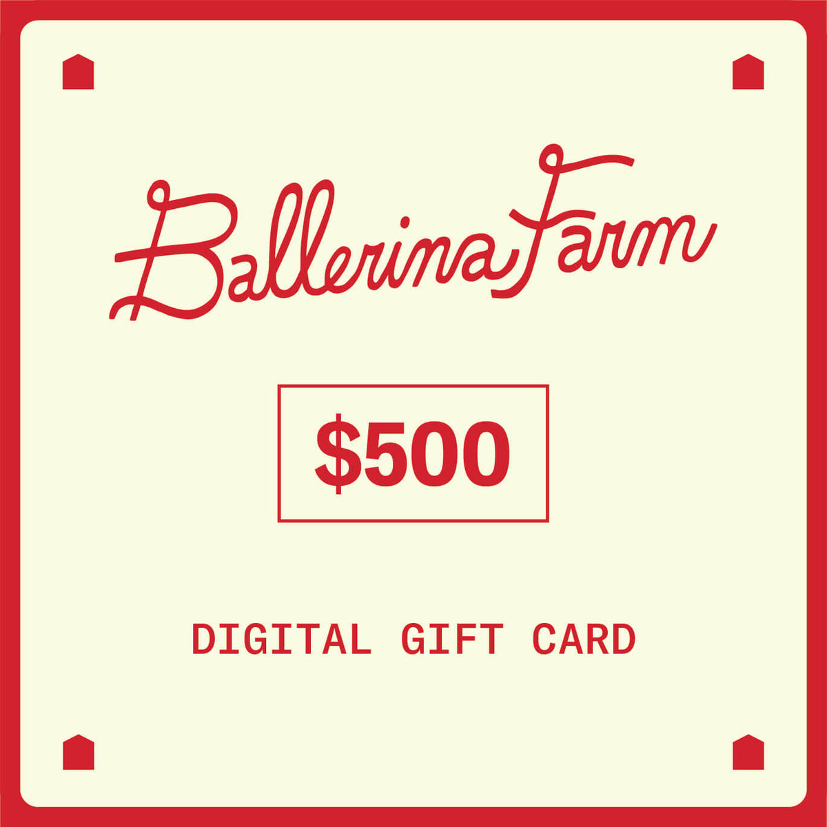 Gift card - Ballerina Farm