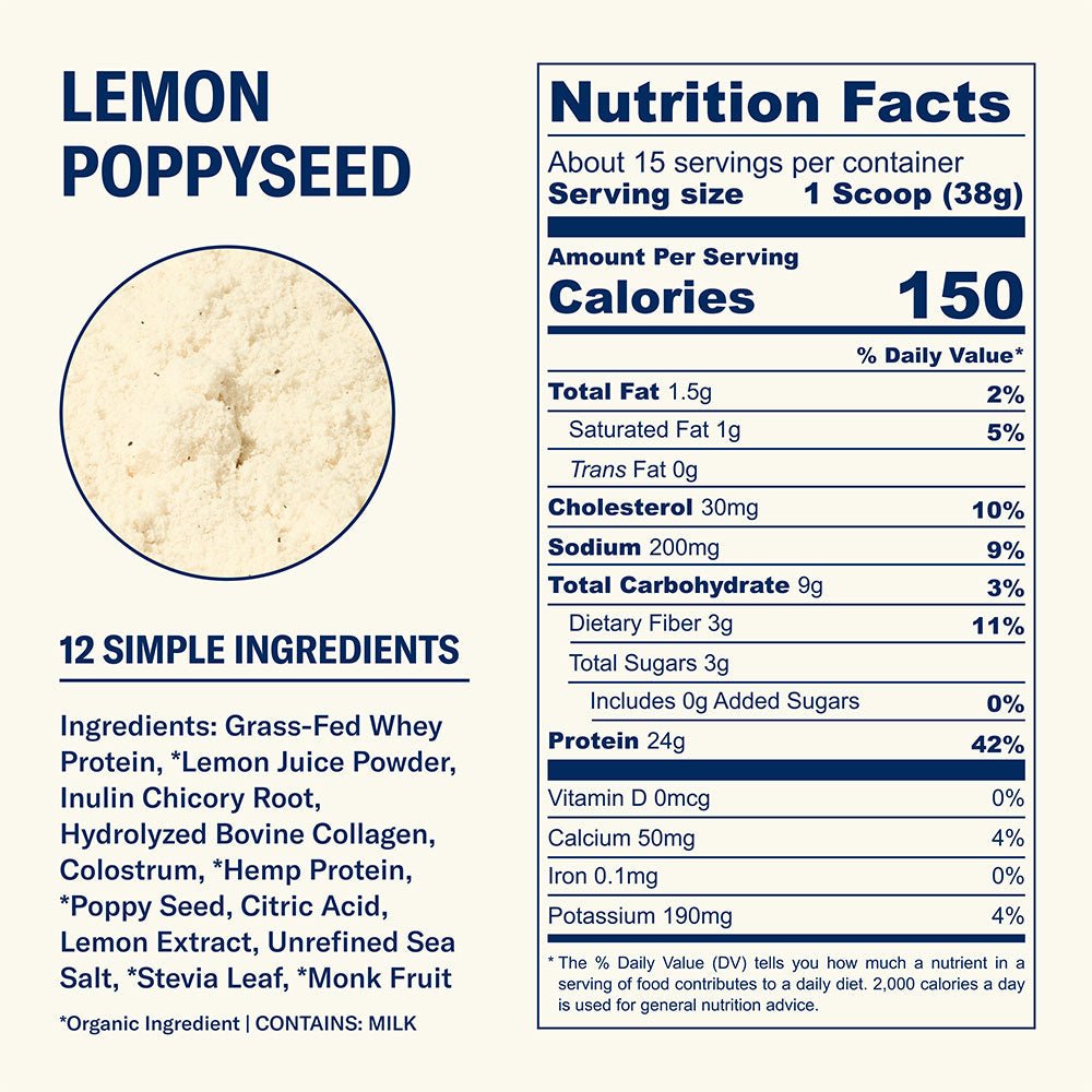 Lemon Poppyseed Farmer Protein - Ballerina Farm