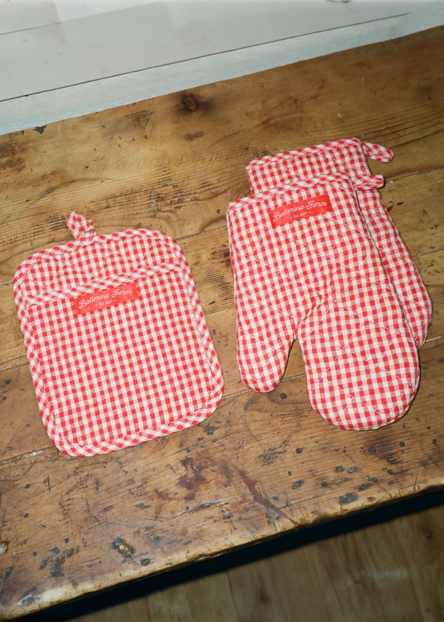 Oven Mitts & Potholder Set