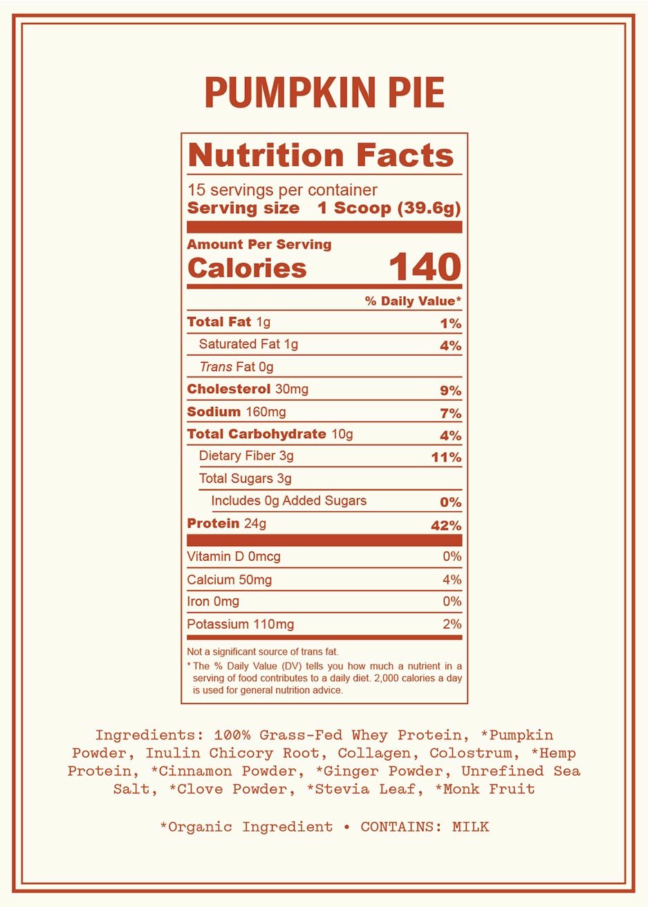 Pumpkin Pie Farmer Protein - Ballerina Farm