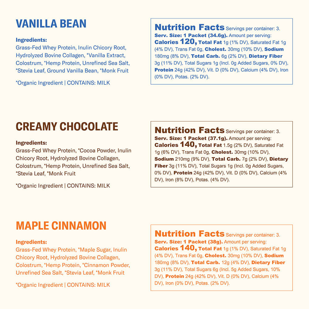 Farmer Protein Powder Variety Pack - Ballerina Farm